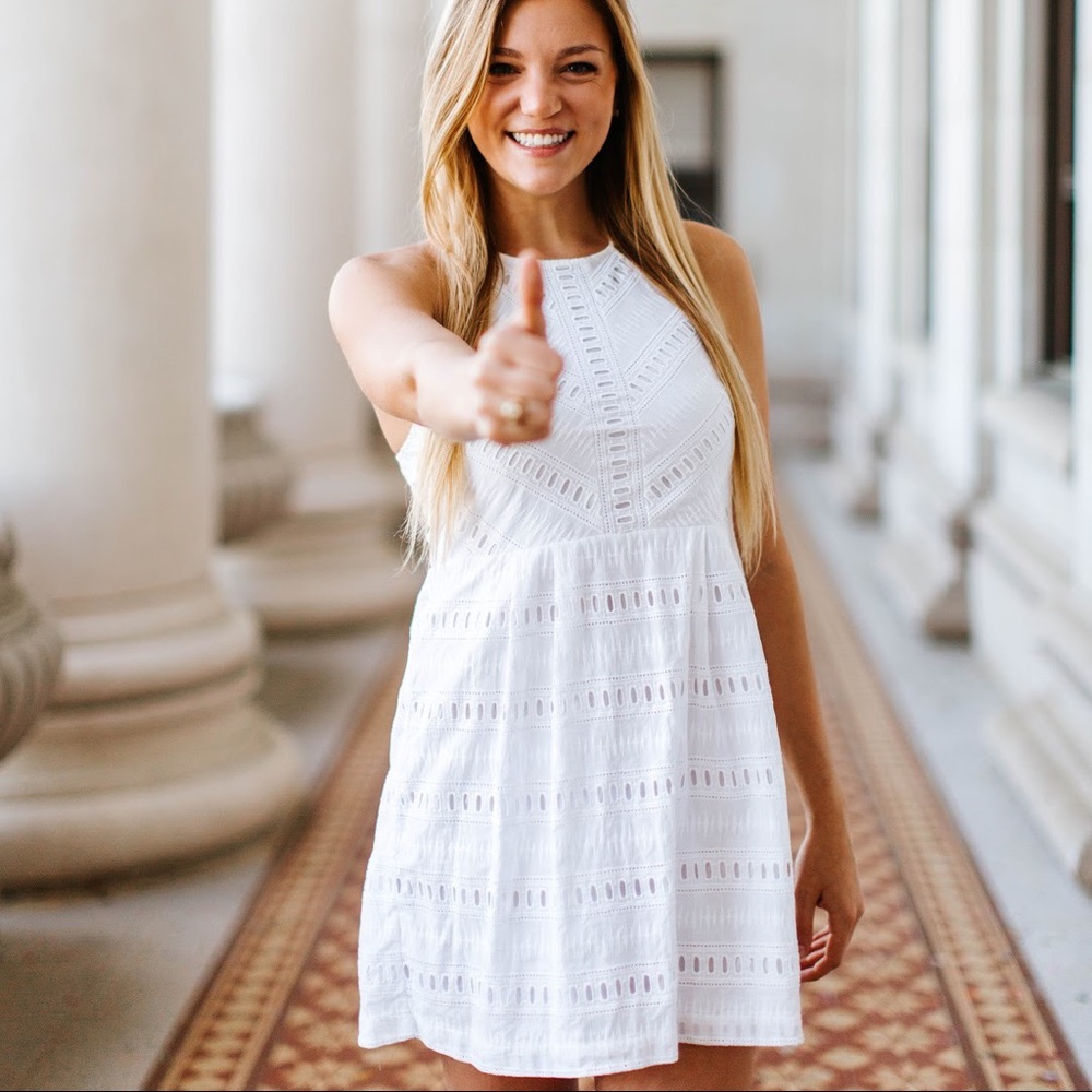 White Babydoll Dress - Bridal Shower, Senior Pictures, Engagement